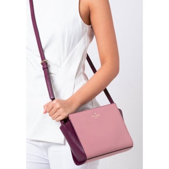Kate Spade Handbags - KATE SPADE Grand Street Hayden Peony Mulberry Colorblock Crossbody Purse Bag